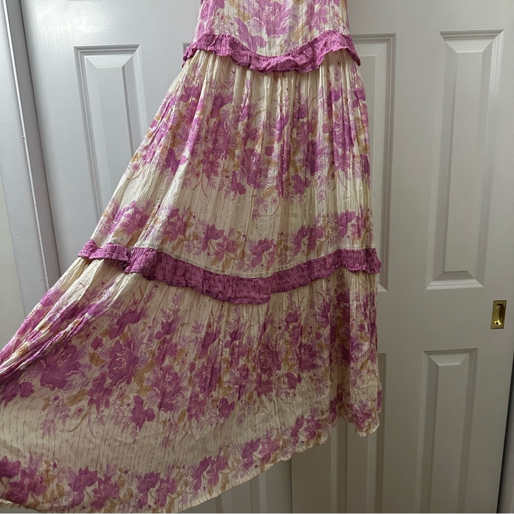 Spell & The Gypsy Coco Lei Strappy Gown Lilac Medium size - Picture 7 of 10
